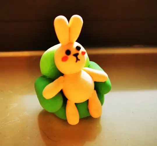 其它 可爱的小兔子 写美篇       在寒假里,我做了很多有趣的彩泥手工