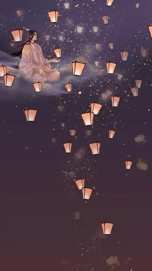 天官赐福,花怜,壁纸,为你明灯三千