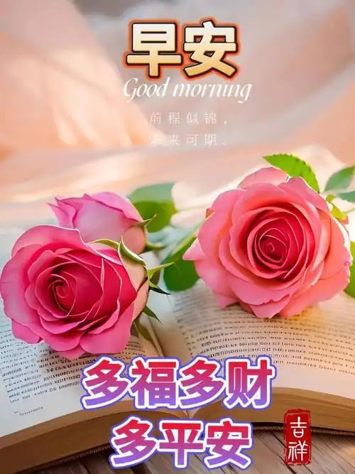 日周四温馨早安图片带祝福语暖心的问候祝福语大全祝福开心快乐每一天