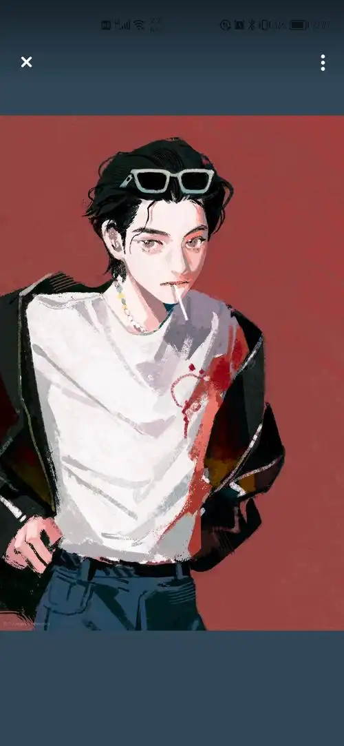 金泰亨动漫形象半身 - 米画师