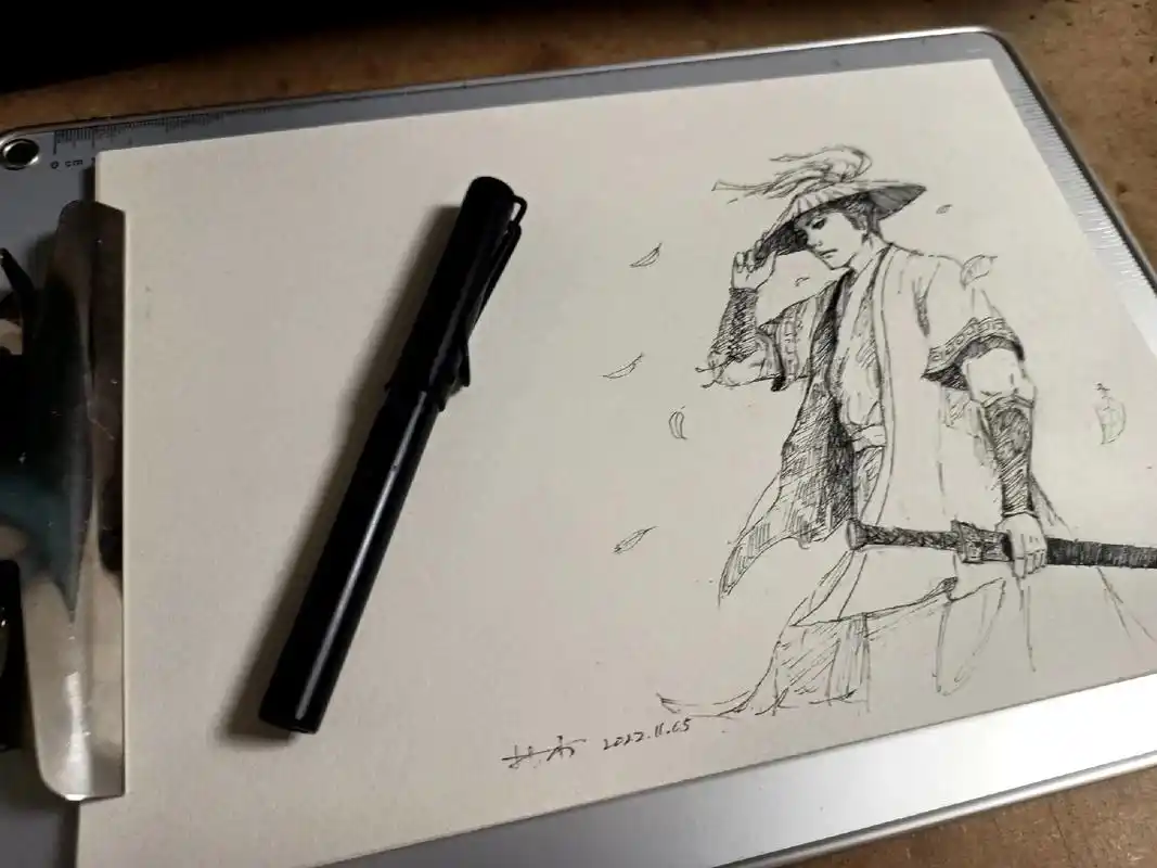 谁还没有个武侠梦#手绘 #速写 #原创 #武侠  - 抖音