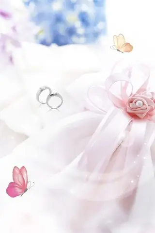 粉色浪漫婚戒320x480小米手机壁纸免费下载|小清新-芒果唯美图片(www.