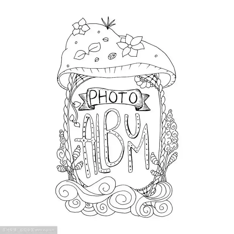 画册封面设计中涂色书页