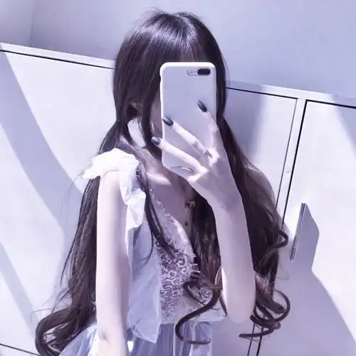 手机挡脸系列女头