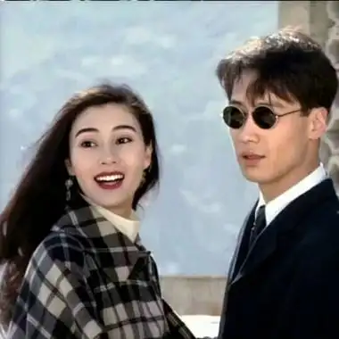 港风情侣头像一人一张高清经典复古的张国荣情头高清qq一对两张