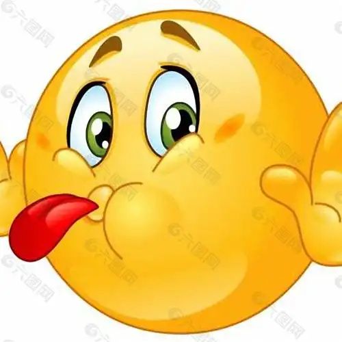 吐舌头表情图片