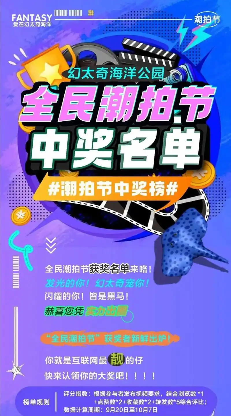 宁夏幻太奇海洋公园喊你来领奖!