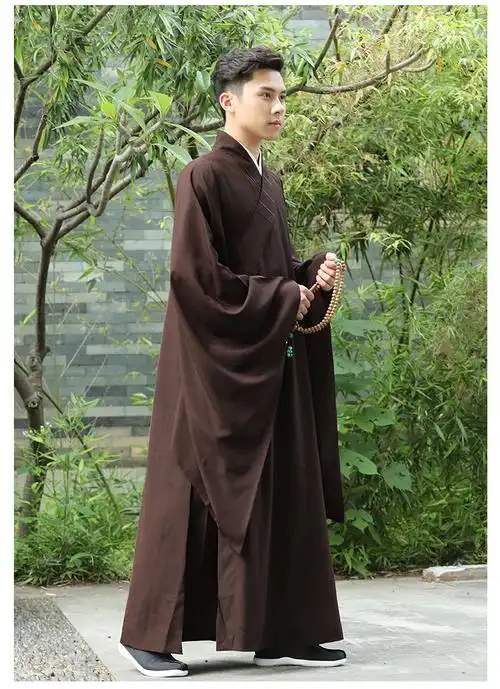 海青居士服今臣尚远多丽丝麻纱海青法会居士服佛教用品男女和尚僧服大