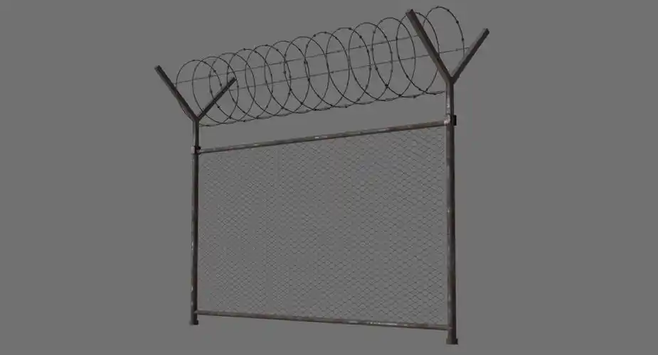 barbed wire fence 1b model
