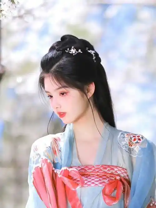 穿越古今,汉服女神惊艳户外