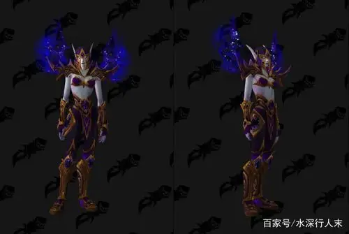 魔兽世界8.0新种族坐骑和传承套装展示,夜之子美轮美奂