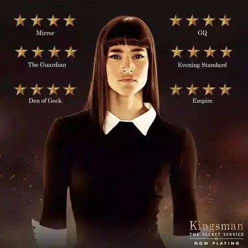 索菲亚·波多拉 此前,她在《王牌特工:特工学院》中饰演的"刀锋女",曾