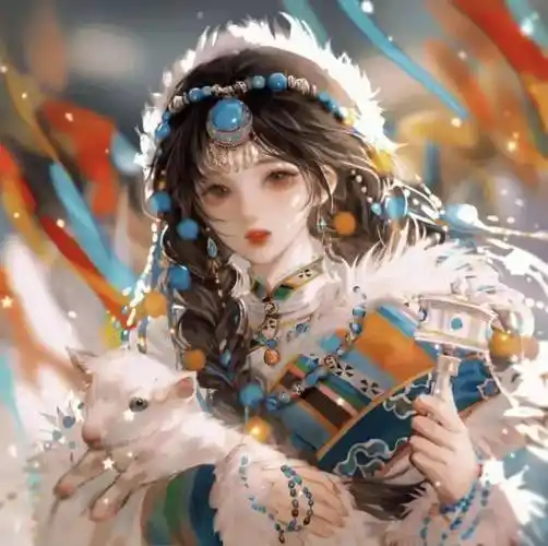 古风头像仙气古风动漫女生头像_小孩_心脏_正中间