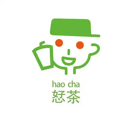 绿色卡通奶茶公司标识logo设计奶茶logo