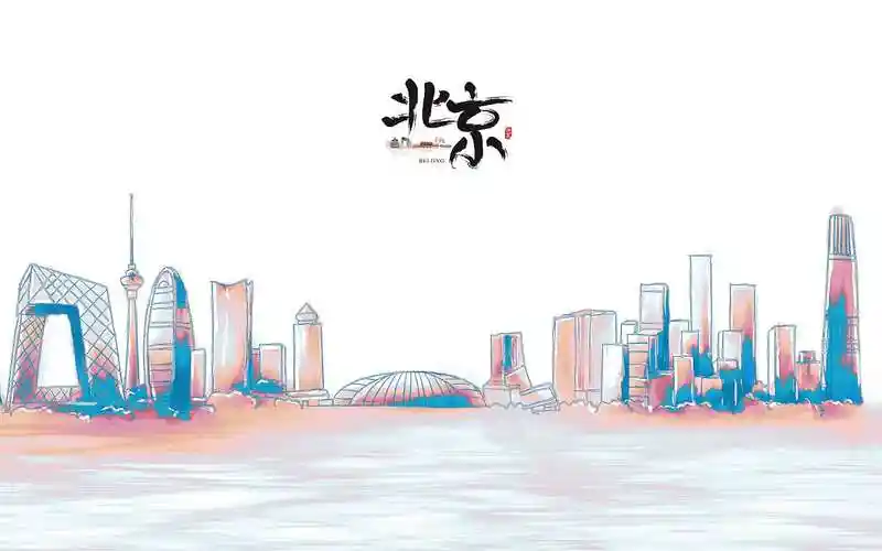 城市标志性建筑卡通形象