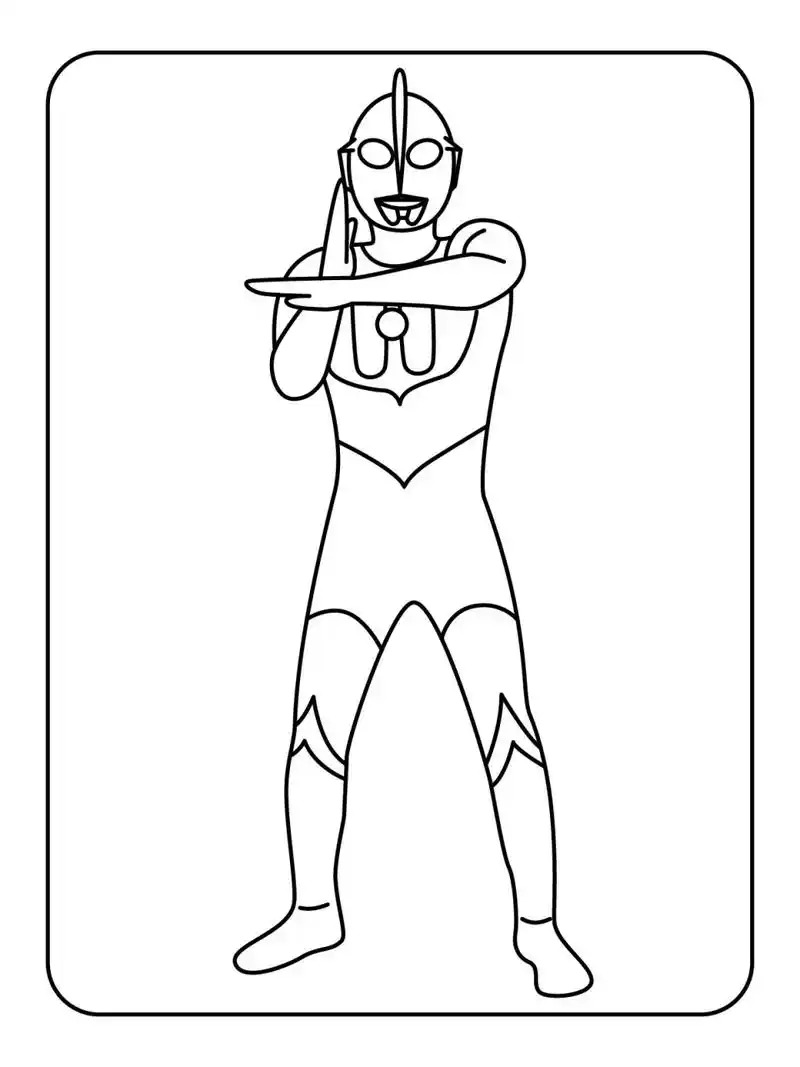 奥特曼幼儿涂色简笔画素材 | 100张可分享17 82用绘画的方式培养