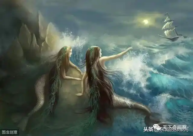 是中国古代神话传说中鱼尾人身的神秘生物.与西方神话中的美人鱼相似.