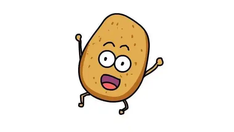 画教程轻松学土豆简笔画土豆的画法简笔画图片土豆简笔画亲子绘画必备