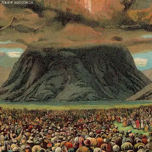 摩西在西奈山上颁布犹太人第一部法律