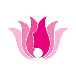 说明金彩美容标志设计从行业属性出发,整体logo设计图标采用"人脸","