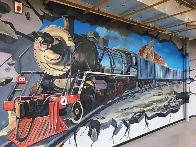 3d立体画墙绘 涂鸦 手绘