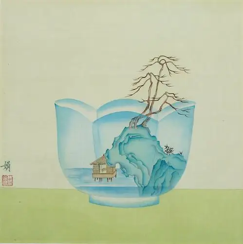 宁静淡雅 无我之境 —— 牛文娟工笔山水画语言评析