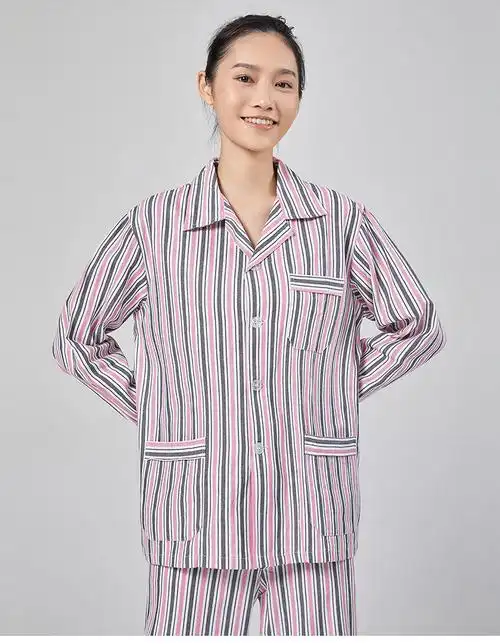 精神病院衣服住院服病号服病人住院患者精神病疗养院服套装蓝白条纹男