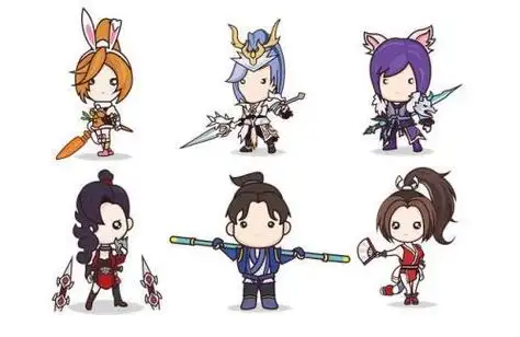 q版动漫人物王者荣耀简笔画