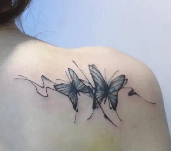 最新蝴蝶纹身图案大全女15
