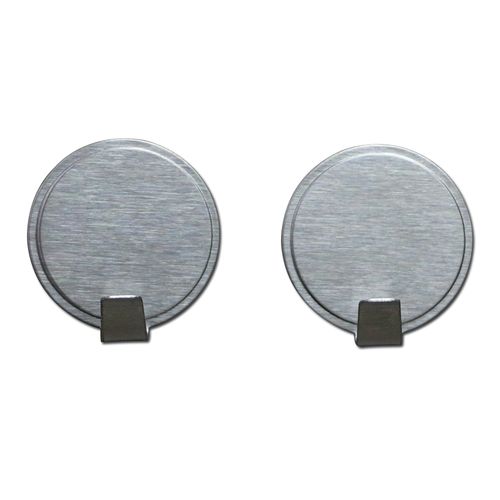 厂家现货圆形粘胶不锈钢金属挂钩粘钩厨房墙壁挂钩