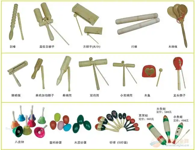 幼儿园常用打击乐器,幼儿园常用打击乐器系列,幼儿园常用打击乐器有