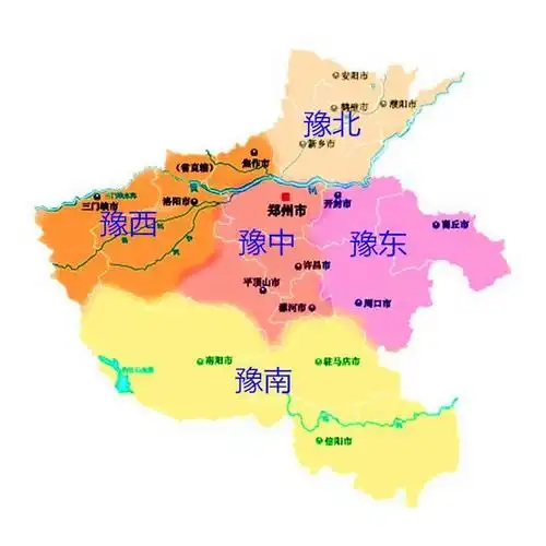 河南行政区划图