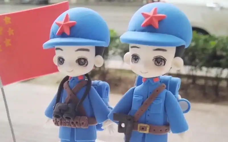 超轻粘土制作 小红军