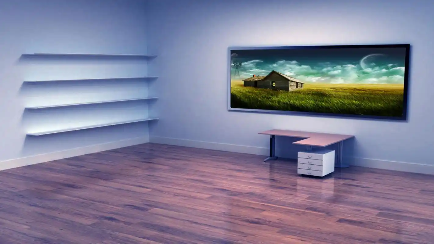 3d立体房间电脑桌面壁纸图片