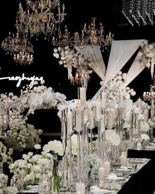 爱你如初 纯白色婚礼现场93