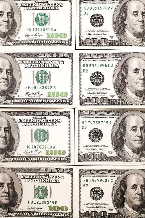 背景与钱美国一百美元的钞票水平