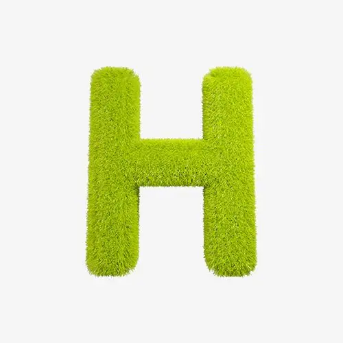 简约卡通手绘英文字母h