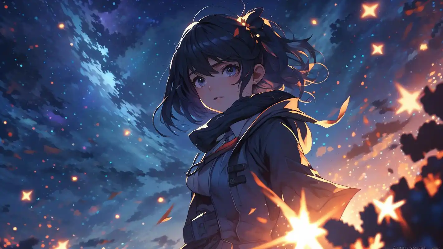 4k超高清二次元星空壁纸90梦幻又唯美 谁能拒绝这么好看二次元星空