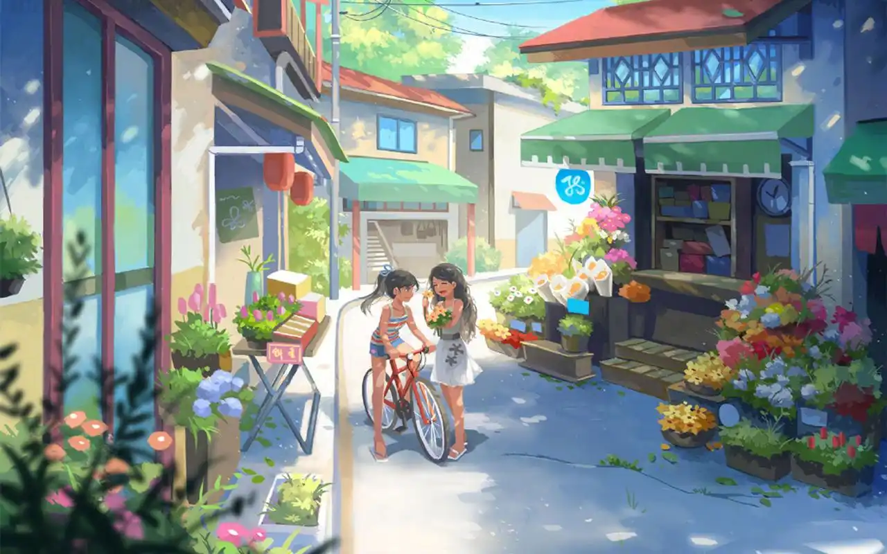 首页 桌面壁纸 卡通动漫 二次元唯美动漫场景图片桌面壁纸1920_1200