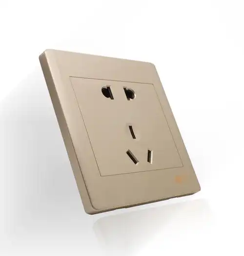 香槟金86型空调插座五孔插座五眼开关暗装墙面开关 墙壁面板包邮