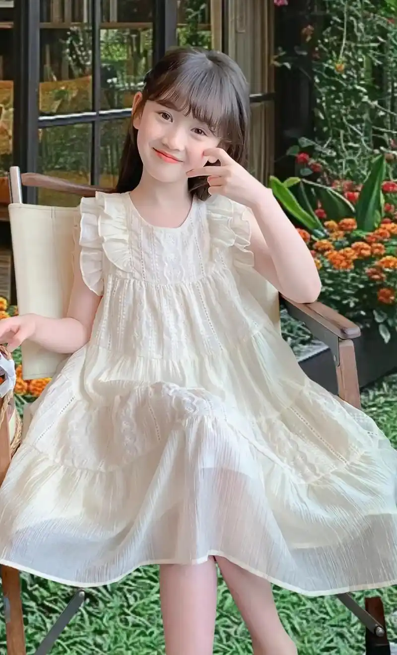 女童夏装连衣裙:洋气甜美女孩