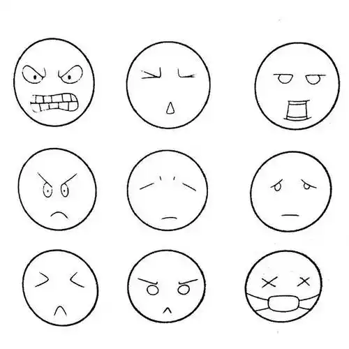 简笔画表情 简笔画表情包大全可爱