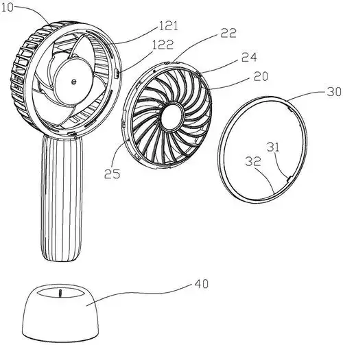 cn212297042u_用于风扇的安装结构及手持风扇有效