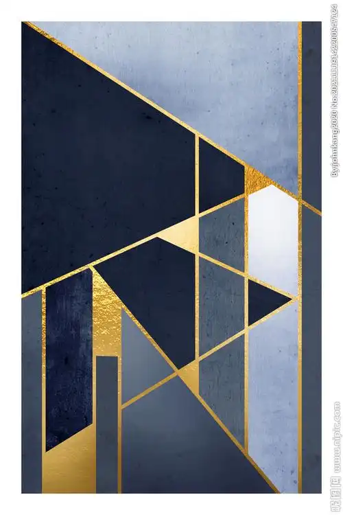 抽象艺术几何图形组合装饰画