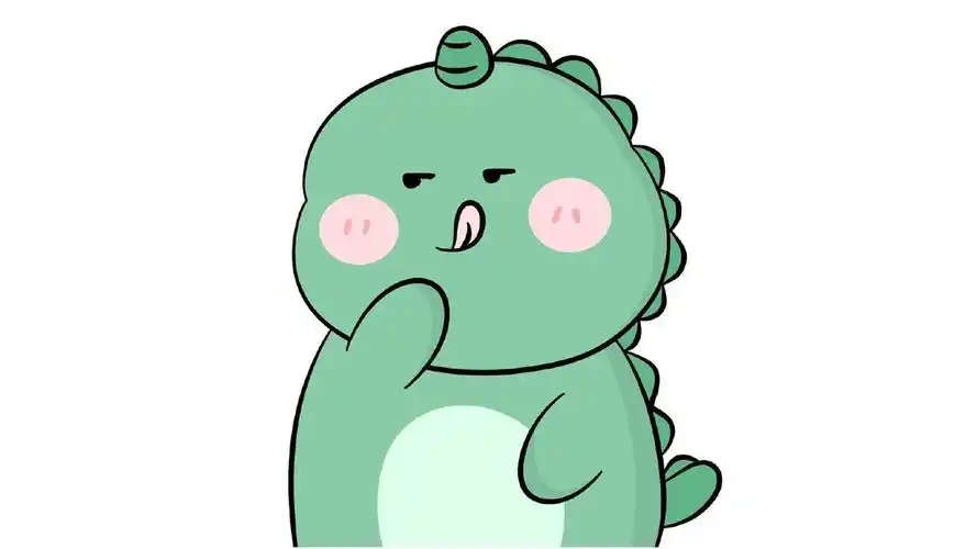 可爱萌系小恐龙桌面壁纸