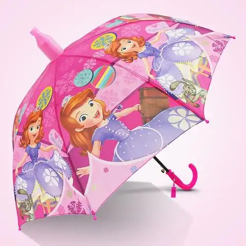长柄卡通自动儿童雨伞韩国男女小学生遮阳伞宝宝小伞可爱太阳伞