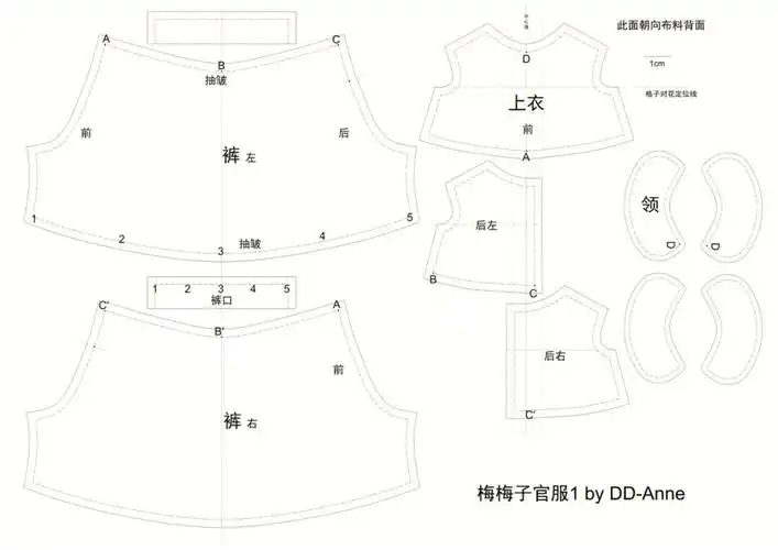 娃衣纸样分享