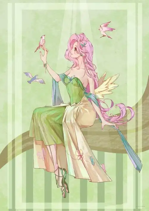 小马宝莉拟人作品又出新作珍奇像出嫁公主碧琪的美腿比人还高