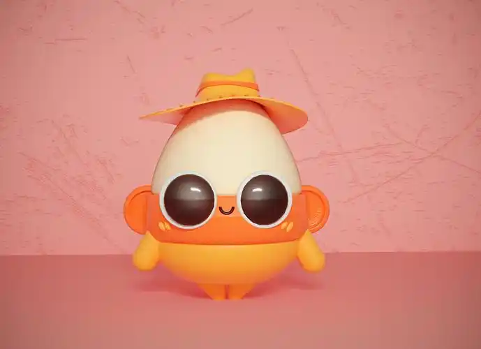 c4d卡通形象|三维|动画/影视|雪儿wxj_临摹作品-站酷zcool