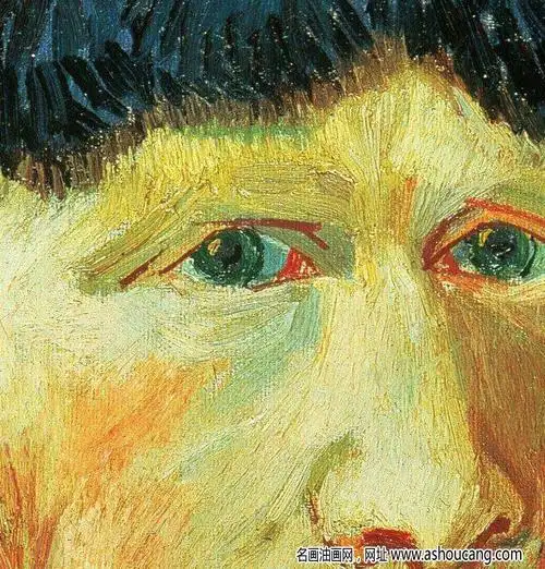 梵高割耳后的自画像之二高清大图下载